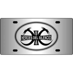 Heroes-Del-Silencio-Mirror-License-Plate