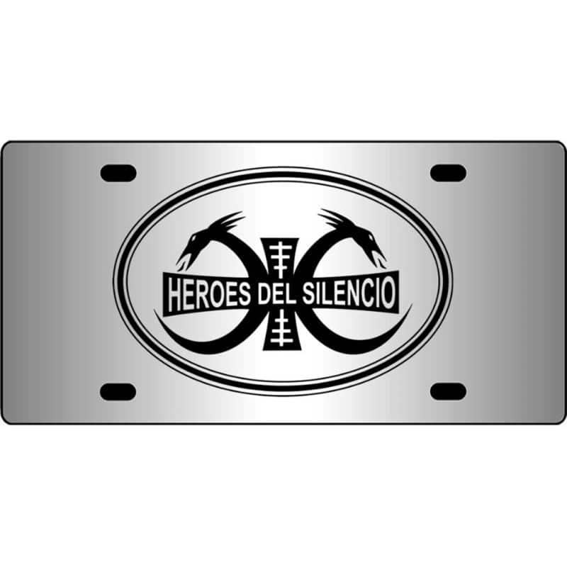 Heroes-Del-Silencio-Mirror-License-Plate