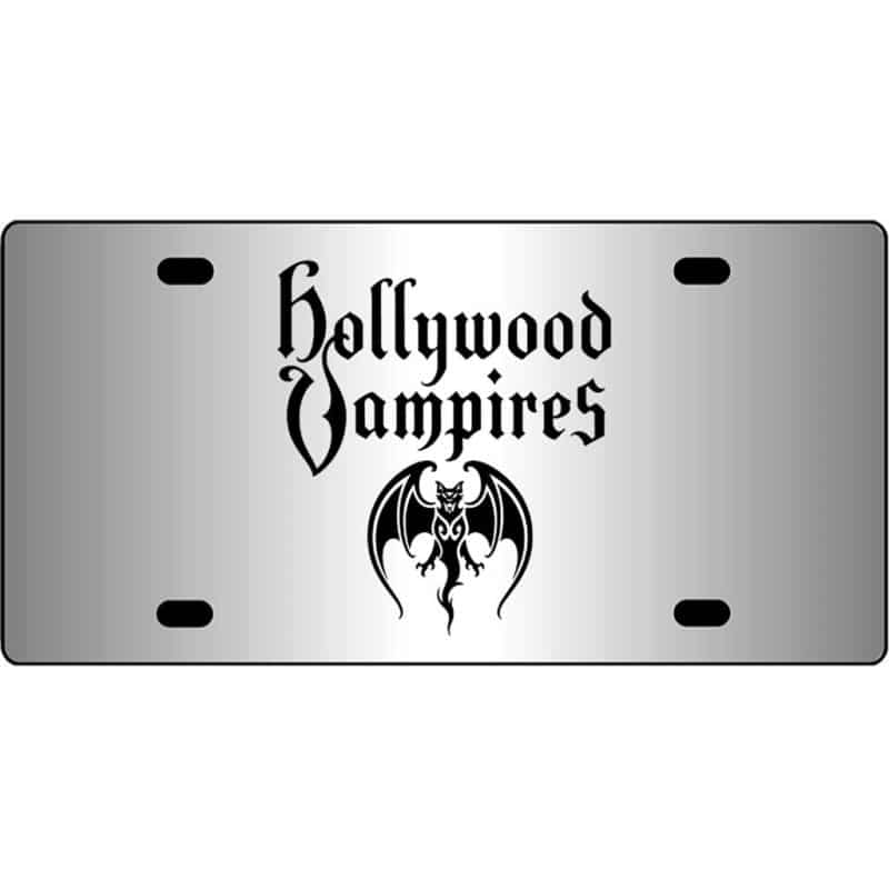 Hollywood-Vampires-Band-Logo-Mirror-License-Plate