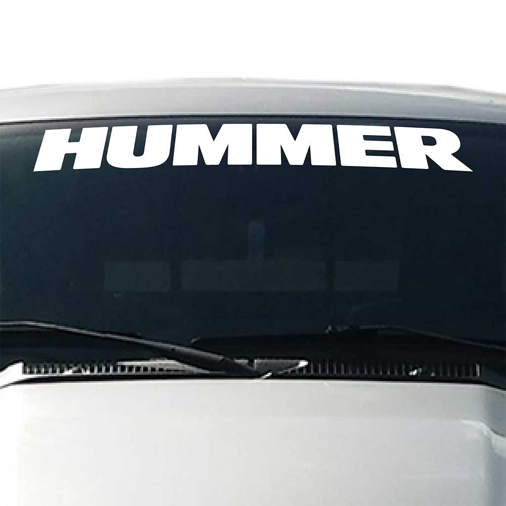 Hummer red car auto 5 x 3 sticker decal