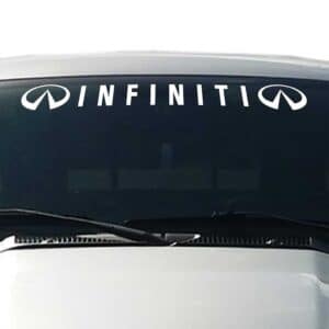 Infiniti-Windshield-Visor-Decal-White