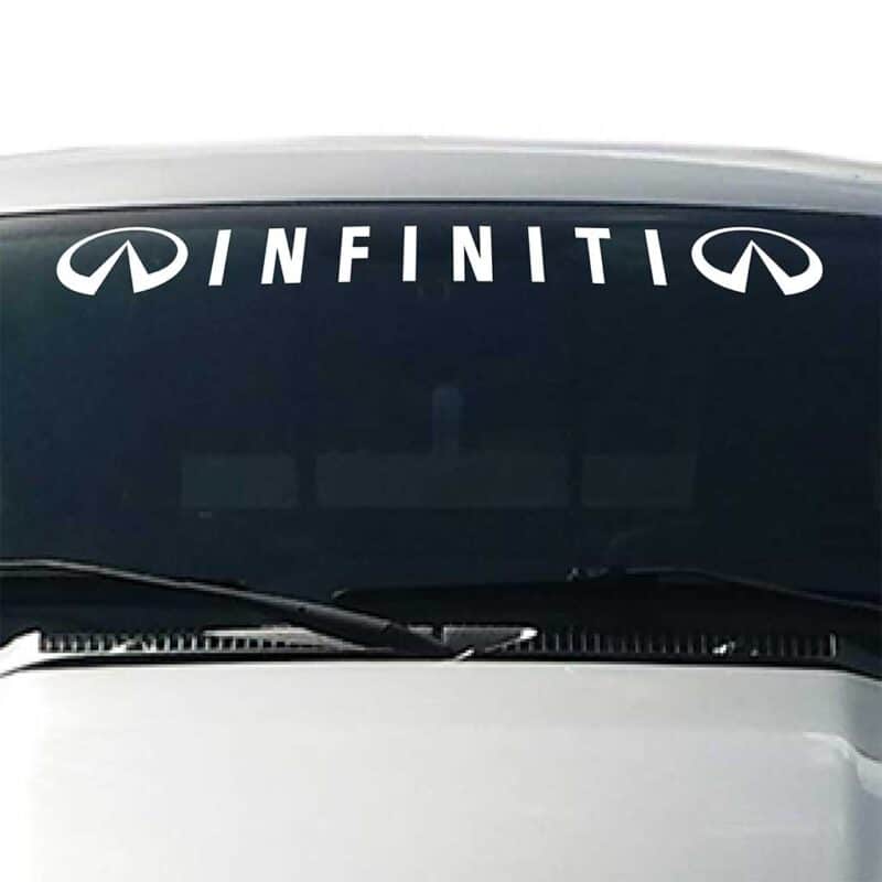 Infiniti-Windshield-Visor-Decal-White