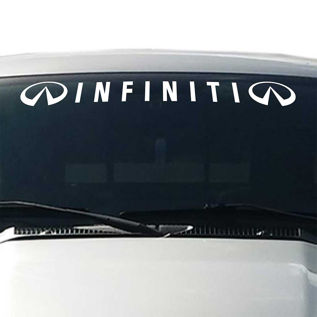 Infiniti-Windshield-Visor-Decal-White