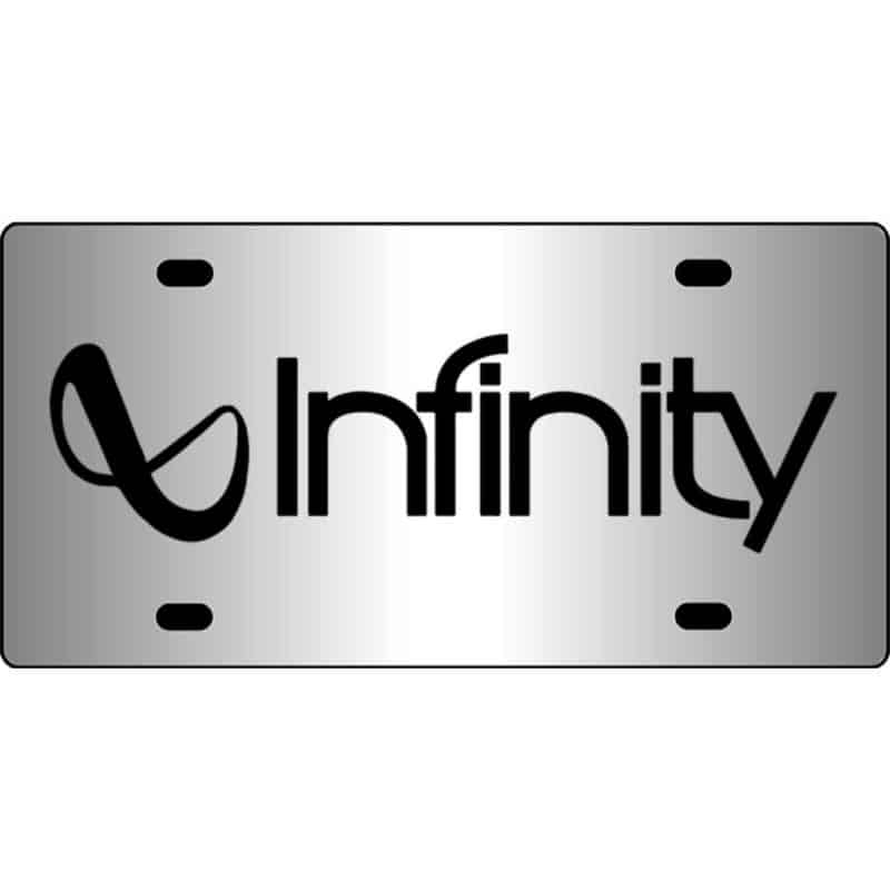 Infinity-Audio-Logo-Mirror-License-Plate