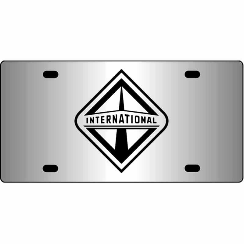 International-Truck-Logo-Mirror-License-Plate