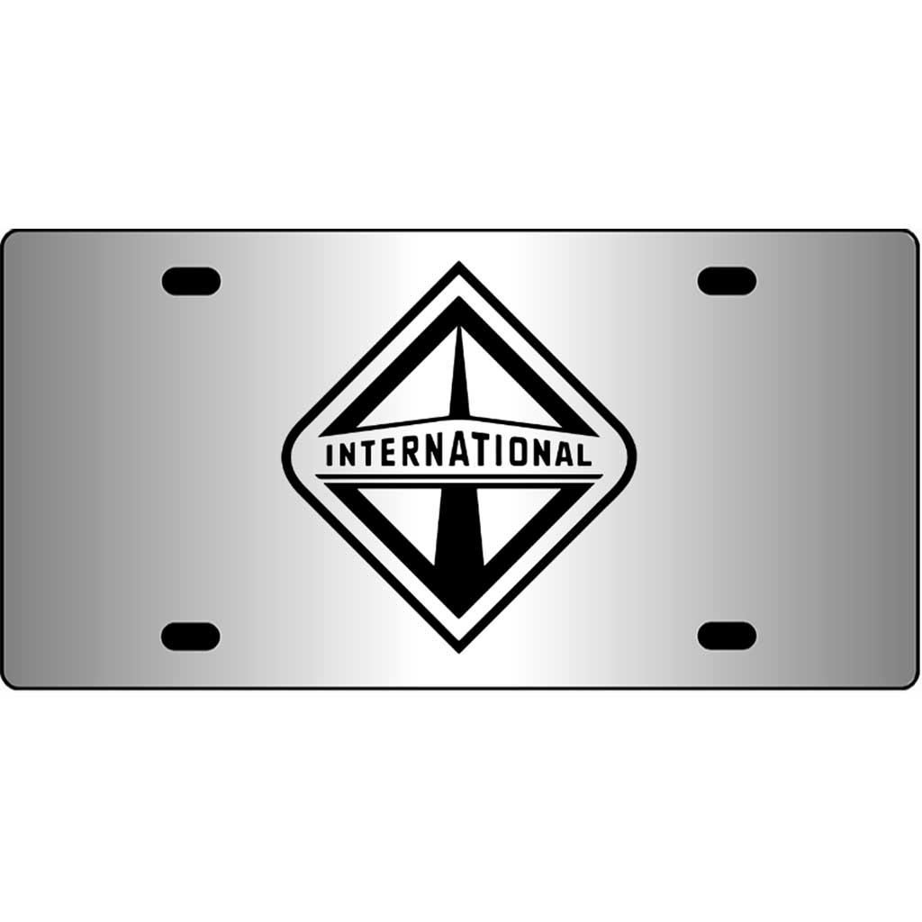 International-Truck-Logo-Mirror-License-Plate