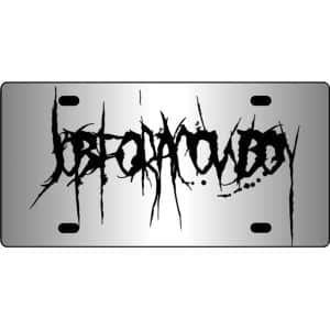 Job-For-A-Cowboy-Band-Logo-Mirror-License-Plate