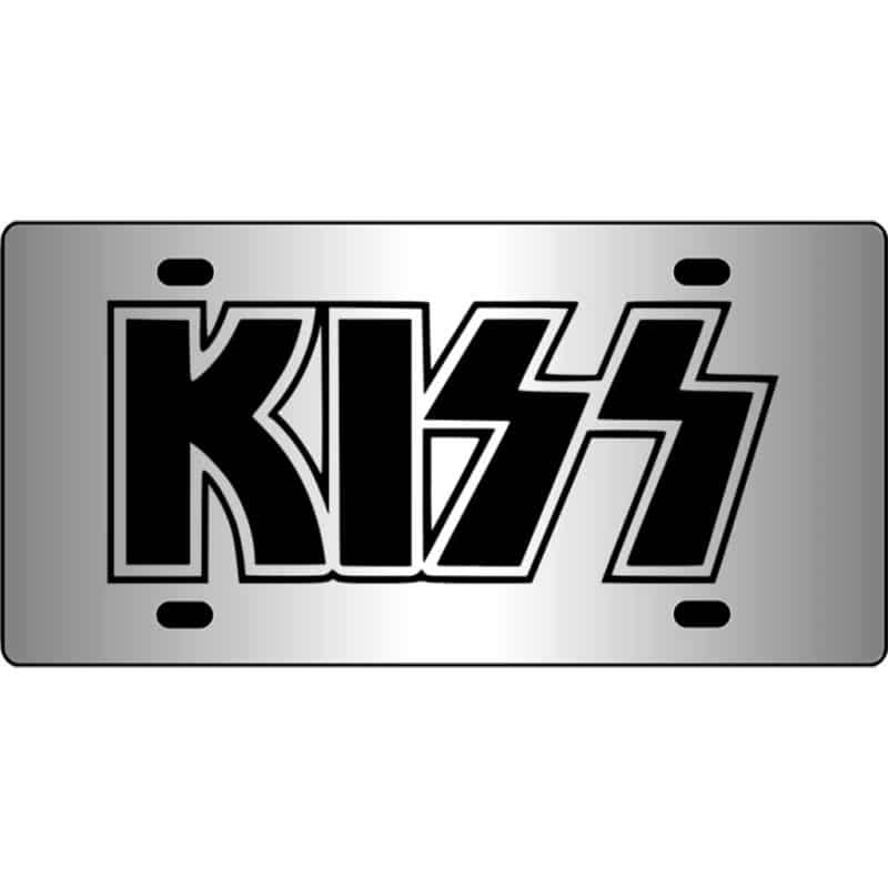 Kiss-Band-Logo-Mirror-License-Plate