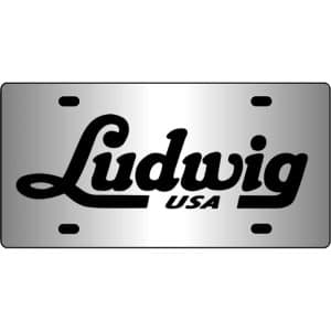 Ludwig-Drums-Mirror-License-Plate