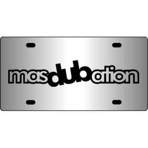 Masdubation-Mirror-License-Plate