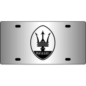 Maserati-Logo-Mirror-License-Plate