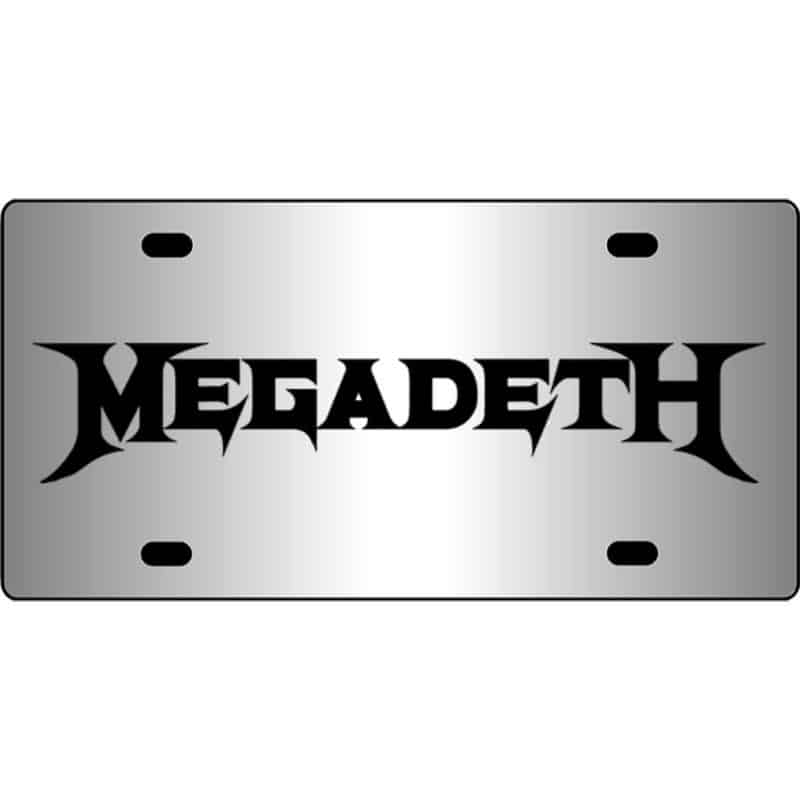 Megadeth-Band-Logo-Mirror-License-Plate