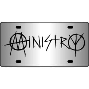 Ministry-Band-Logo-Mirror-License-Plate