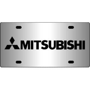 Mitsubishi-Logo-Mirror-License-Plate