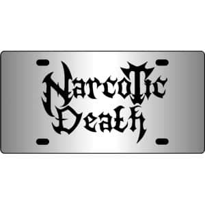 Narcotic-Death-Band-Mirror-License-Plate