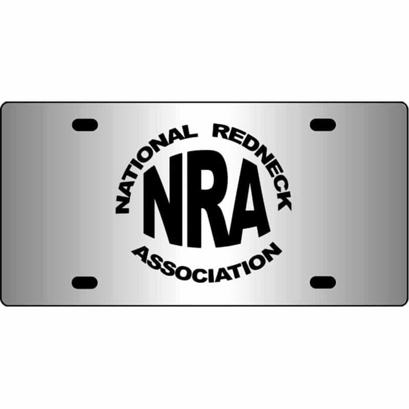 National-Redneck-Association-Mirror-License-Plate