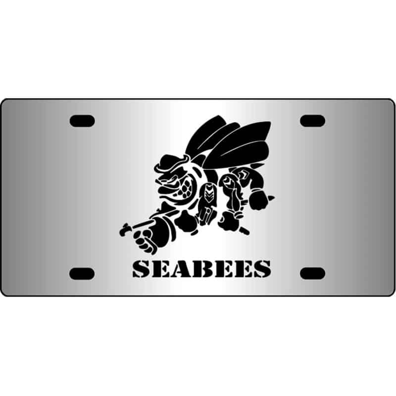 Navy-Seabees-Mirror-License-Plate