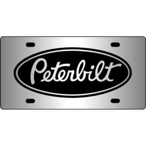 Peterbilt-Logo-Mirror-License-Plate