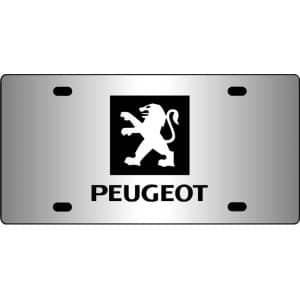 Peugeot-Logo-Mirror-License-Plate