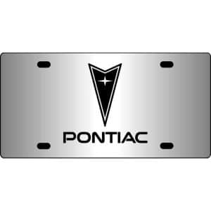 Pontiac-Logo-Mirror-License-Plate