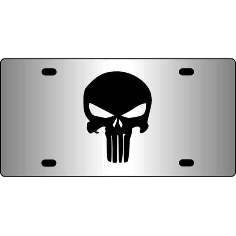 Punisher-Skull-Mirror-License-Plate
