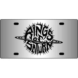 Rings-Of-Saturn-Band-Logo-Mirror-License-Plate