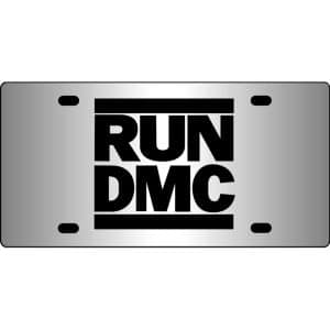 Run-DMC-Logo-Mirror-License-Plate