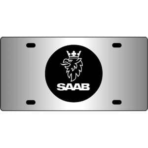 Saab-Emblem-Mirror-License-Plate