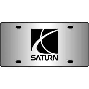 Saturn-Logo-Mirror-License-Plate