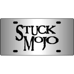 Stuck-Mojo-Band-Logo-Mirror-License-Plate