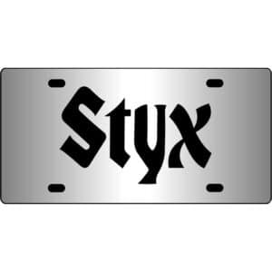 Styx-Band-Logo-Mirror-License-Plate