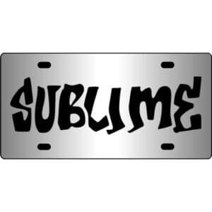 Sublime-Band-Logo-Mirror-License-Plate