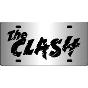The-Clash-Band-Logo-Mirror-License-Plate
