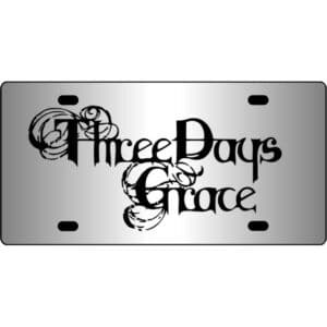 Three-Days-Grace-Band-Logo-Mirror-License-Plate