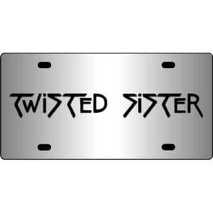 Twisted-Sister-Band-Logo-Mirror-License-Plate