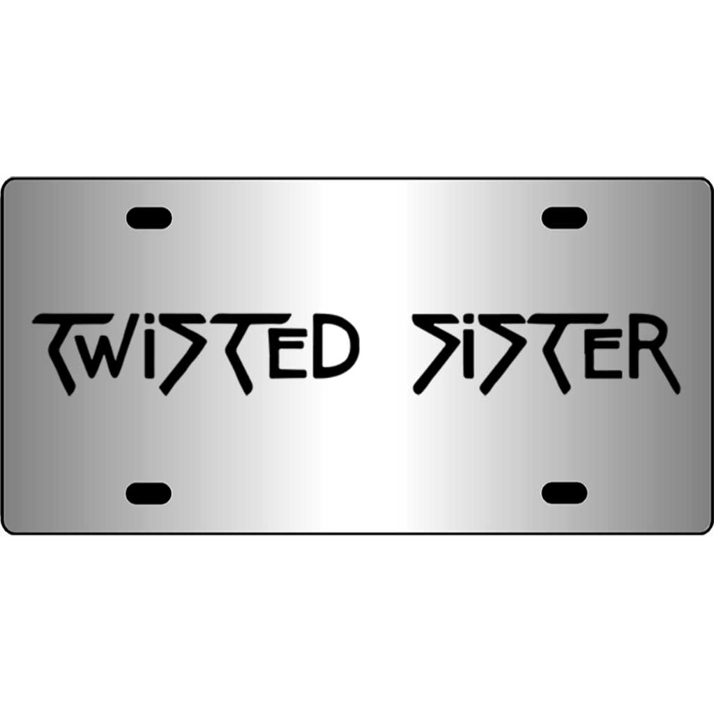Twisted-Sister-Band-Logo-Mirror-License-Plate