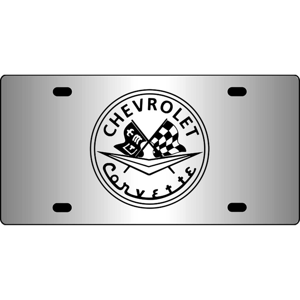Vintage-Corvette-Emblem-Mirror-License-Plate