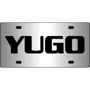 Yugo-Logo-Mirror-License-Plate