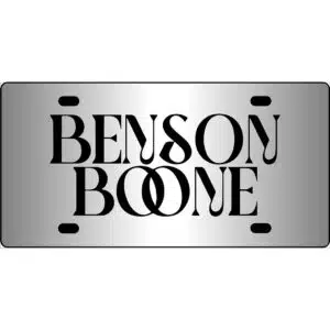 Benson Boone Mirror License Plate