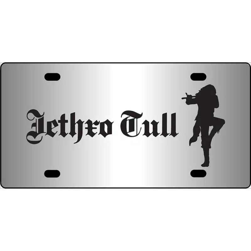 Jethro Tull Logo Mirror License Plate