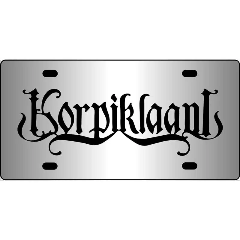 Korpiklaani Mirror License Plate