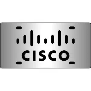 Cisco Logo Mirror License Plate