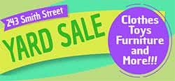 Yard Sale Custom Vinyl Banners